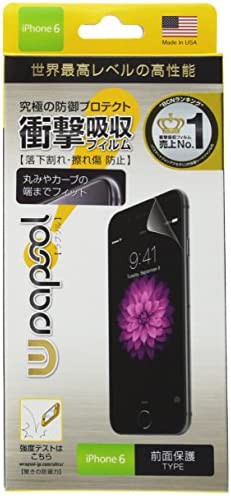 Wrapsol ラプソル 衝撃吸収フィルム 液晶保護 iPhone 6 対応 A002-IP647FT