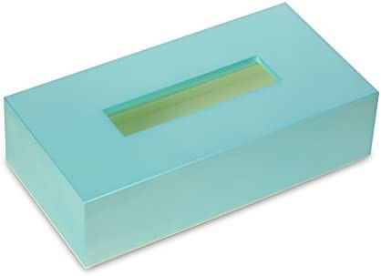 橋本達之助工芸 ティッシュBOX ペルル 「Tissue box Perle」 ブルー
