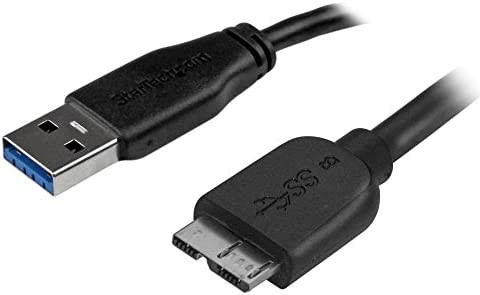 StarTech.com USB 3.0 A - Micro B スリムケーブル 3m USB3AUB3MS