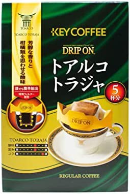 キーコーヒー ドリップオン トアルコトラジャ (8g×5P)×5個
