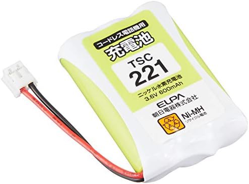 エルパ (ELPA) 電話機用充電池 NEC他同等品 電池パック 3.6V 600mAh ニッケル水素充電池 TSC-221