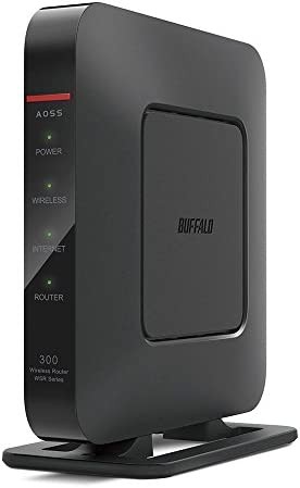 BUFFALO WiFi 無線LAN ルーター WSR-300HP/N 11n 300Mbps 1ルーム向け 日本メーカー 【iPhone13/12/11/iPhone SE(第二世代)/ Echo メーカ
