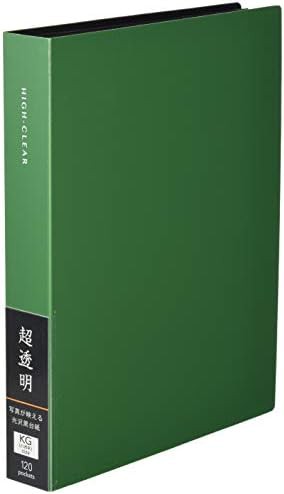 ナカバヤシ ファイル 超透明ポケットアルバム 黒台紙 KG判 120枚
