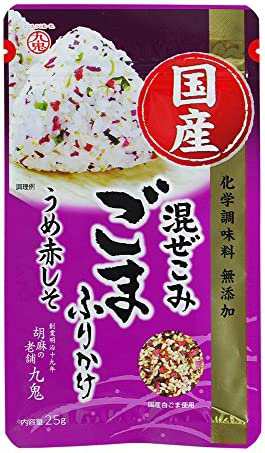 【送料無料】九鬼 国産混ぜこみごまふりかけ 25g×4個