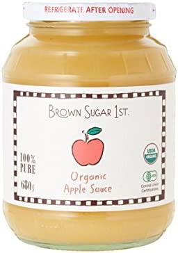 ＜すりおろしリンゴ＞有機りんご100%オーガニックアップルソース（化学調味料無添加 砂糖不使用 天然 香料不使用）ブラウンシュガーファ
