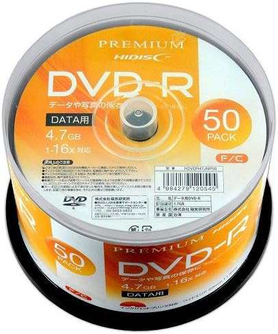 PREMIUM HI-DISC DVD-R データ用 16倍速 50枚 HDVDR47JNP50