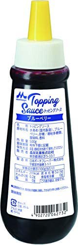 【送料無料】森永 トッピングソース ブルーベリー 500g [合成着色料不使用 フルーツソース ブルーベリー果肉27% 森永乳業]