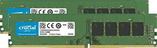 【送料無料】Crucial デスクトップ用増設メモリ 8GB(4GBx2枚) DDR4 2400MT/s(PC4-19200) CL17 UDIMM 288pin CT2K4G4DFS824A