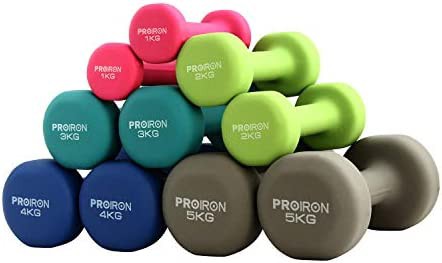 PROIRON ダンベル「2個セット1kg/1.5kg/2kg/3kg/4kg/5kg/6kg//8kg/10kg