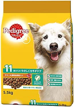 ペディグリー シニア犬用 11歳から ヘルシーチキン & 緑黄色野菜入り 5.5kg [ドッグフード・ドライ]