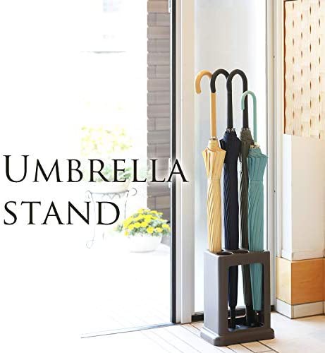 小原産業 UmBlella stand(傘立て) 長方形6本入る ブラウン UB-265 UB-265