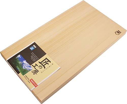 【送料無料】市原木工所 まな板 木製 焼印付まな板 幅広 ベージュ 約48×27×3cm