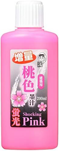 墨運堂 蛍光桃色墨汁 200ml