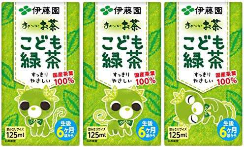 伊藤園 おーいお茶 こども緑茶 紙パック (125ml×3本)×12個