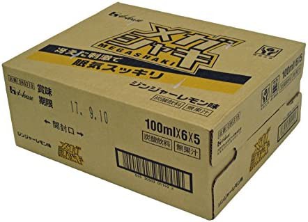 メガシャキ ジンジャーレモン味 メガシャキA 100ml×6×5の通販はau PAY