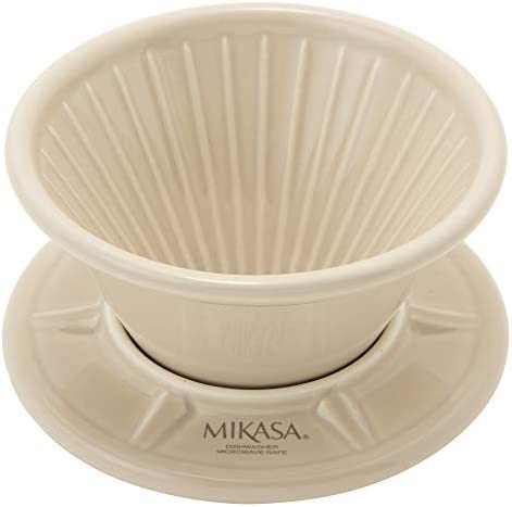MIKASA コーヒードリッパー ベージュ 直径10.8×高さ7.3cm 電子レンジ・食洗機・オーブン対応 T-783757