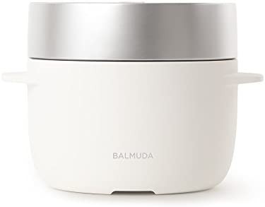 バルミューダ ザ ゴハン 3合炊き電気炊飯器 BALMUDA The Gohan K03A (White)