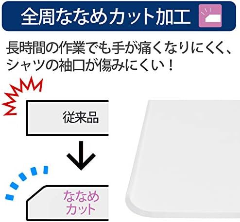 プラス デスクマット 透明 マウス対応 両面転写軽減 1190×690mm 斜め