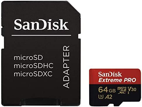 【送料無料】サンディスク ( SANDISK ) 64GB microSD Extreme PRO SDアダプター付き ［海外パッケージ］064G-GN6MA