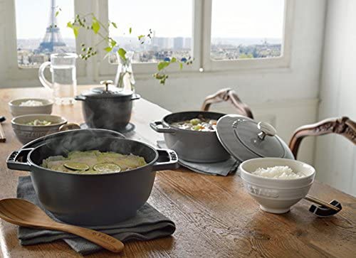 staub ストウブ 「 ワナベ チェリー M 18cm 」 両手 鋳物 ホーロー 鍋 ...