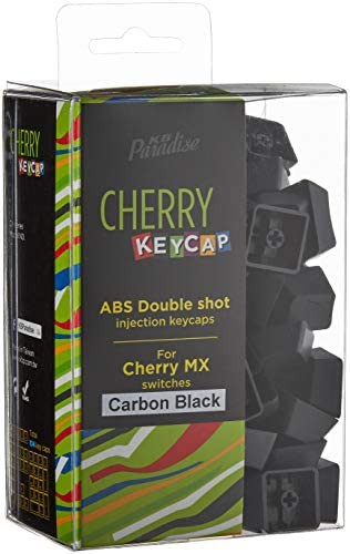 センチュリー 「KB Paradise CHERRY MX軸キーキャップ」シリーズ 104英語キーボード用 2色成型カラー (カーボンブラック カラー) CK-104C