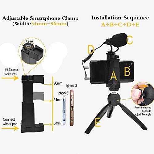 ComicaCVM-VM10-K2スマートフォンマイクビデオキットミニ三脚付