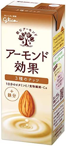 グリコ アーモンド効果 3種のナッツ アーモンドミルク 200ml×24本 常温保存可能