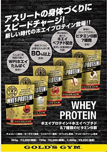 ゴールドジム(GOLD'S GYM) ホエイプロテイン クッキー&クリーム風味