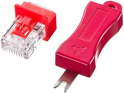 サンワサプライ RJ-45プラグロック セキュリティ対策 ホコリ防止 ADT-RJ45LOCK