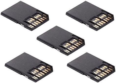 Xiwai UHS-II 4.0 Micro-SD SDHC SDXC TFカードからSD SDHC SDXCカードアダプターキット 5個