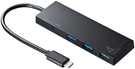 【送料無料】サンワサプライ USB Type-C ハブ(USB3.1 Gen1 Aコネクタ メス×3/USB Type-Cコネクタ メス×1ポート) バスパワー/セルフパワ