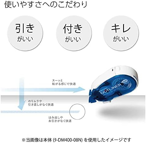 コクヨ テープのり のり ドットライナー 詰め替え 30個パック タ-D400