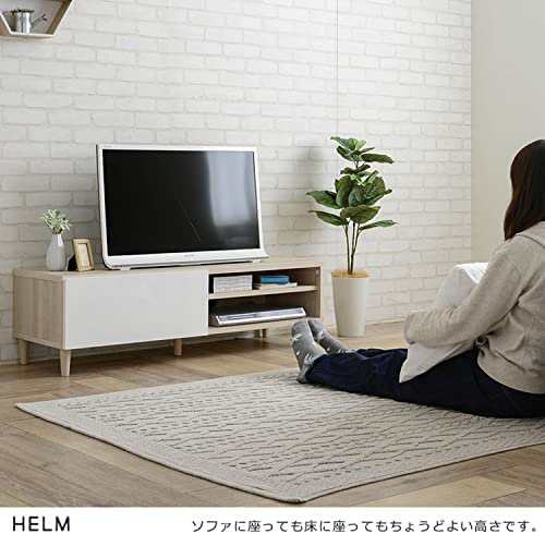 佐藤産業 HELM テレビ台 ローボード 幅118cm 奥行40cm 高さ35cm オーク