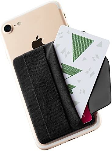 Sinjimoru スマホストラップ 背面 カード収納 ポケット、 片手操作便利 スマホ 落下防止バンド iphone/androidなど 全機種対応 携帯電話