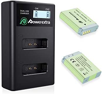Powerextra NB-13L 互換バッテリー 2個 充電器セット キャノン ...