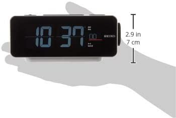 セイコークロック 置き時計 白 本体サイズ:7.2×16.8×9.6cm 電波