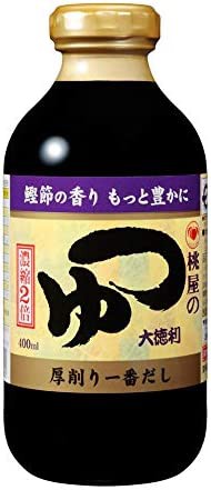 【送料無料】桃屋 つゆ 大徳利 400ml×3個