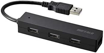 BUFFALO USB ハブ USB2.0 バスパワー 4ポート ブラック BSH4U055U2BK【Nintendo Switch/Windows/Mac対応】