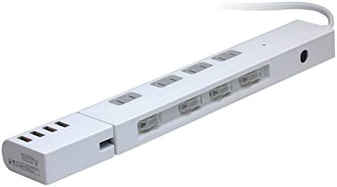 【送料無料】プリンストン 多機能型USB給電機能付マルチタップ ホワイト PPS-UTAP8