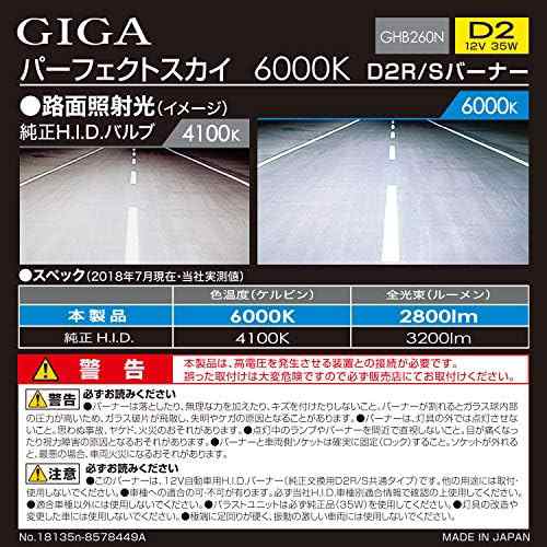 カーメイト HID 純正交換 GIGA パーフェクトスカイ D2R D2S 兼用