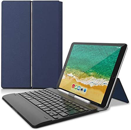 エレコム キーボード Bluetooth タブレット汎用ケース一体型 8.5~11.1インチ(iPad Pro 9.7/10.5/11対応)ブルー TK-CAP02BU