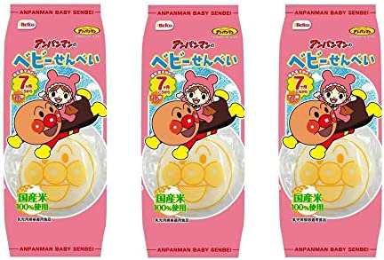 【まとめ買い】栗山米菓 アンパンマンのベビーせんべい 14枚 × 3袋