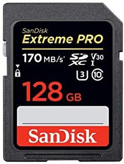 【送料無料】SanDisk 128GB Extreme PRO UHS-I SDXC 170MB/s SDSDXXY-128G サンディスク 海外パッケージ品