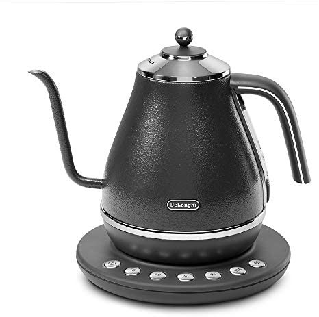 デロンギ(DeLonghi)電気ケトル アイコナ カフェ グレー 温度設定機能 / 保温機能付き 1.0L KBOE1230J-GY