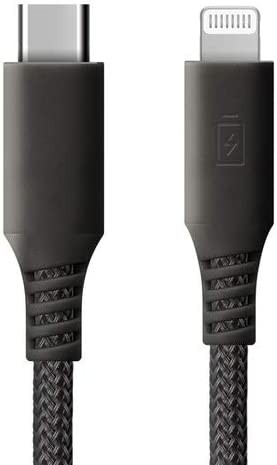 【送料無料】iCharger USB Type-C ＆ Lightning USBケーブル 1m ブラック/タフ PG-LCC10M05BK