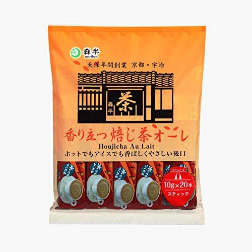 【送料無料】森半 香り立つ焙じ茶オーレ (10g×20本) ×2袋