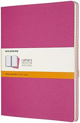 モレスキン ノート カイエ ジャーナル3冊セット 横罫 Xラージサイズ キネティックピンク CH021D17