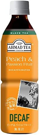【送料無料】AHMAD TEA (アーマッドティー) デカフェ ピーチ & パッションフルーツ ティー PET [ 国産 無糖 ストレート カロリー0 ] 500ml