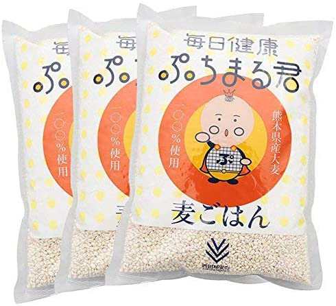 【3袋セット】西田精麦 毎日健康 ぷちまる君 熊本県産 大麦 ×3袋