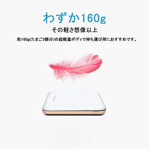 モバイルバッテリー 軽量 小型 薄型 10000mah 大容量 2USBポート 急速